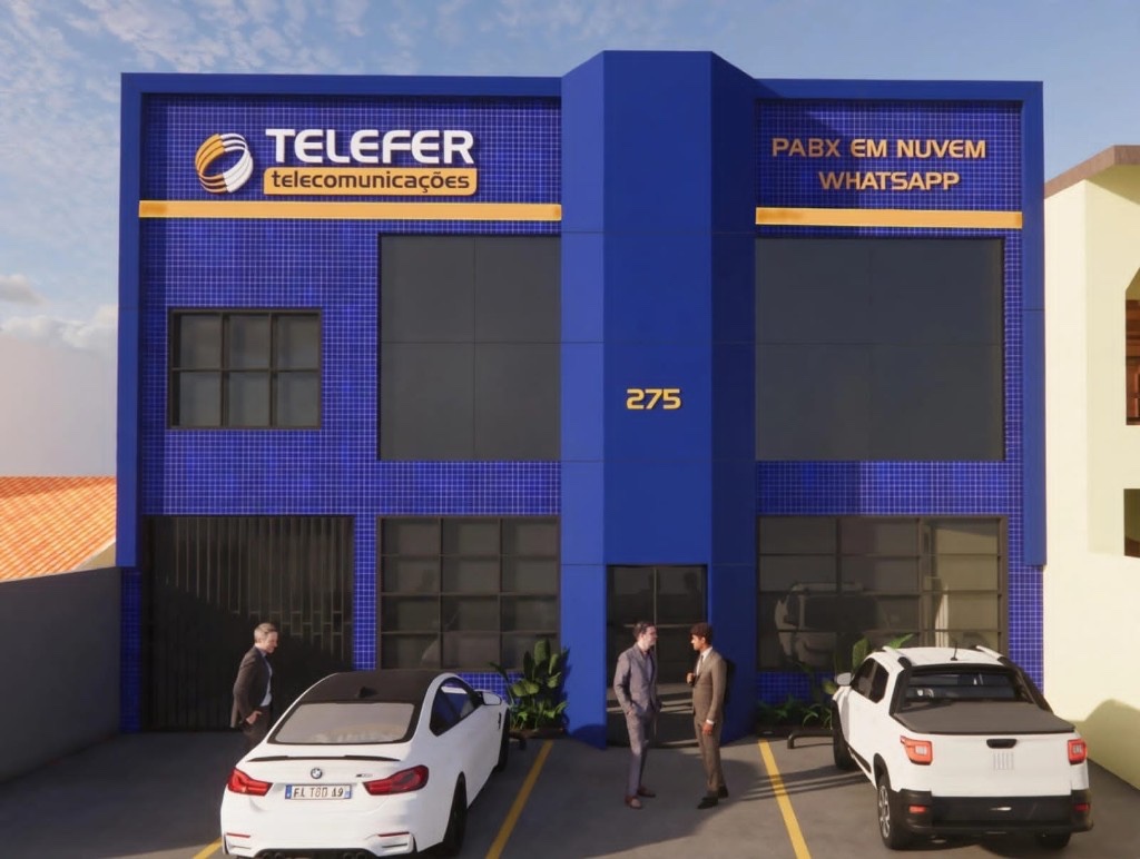 Fachada da sede da Telefer Telecomunicações